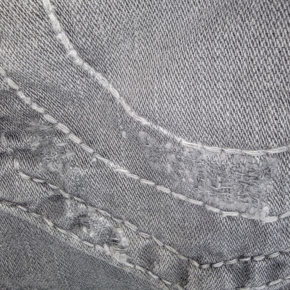 True Religion men's Geno Cut-Off gray denim shorts size 40 - Picture 5 of 11